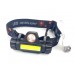 Налобный фонарь, BL 8101 COB XPE, магнит, usb зарядка, 14500